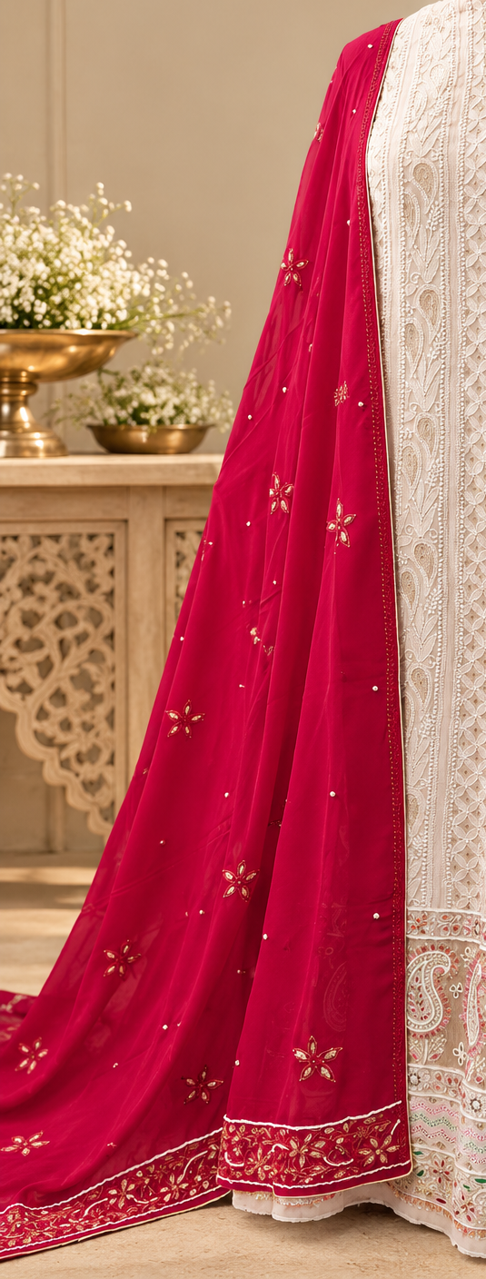 Light Pink Pure Georgette Anarkali image 6